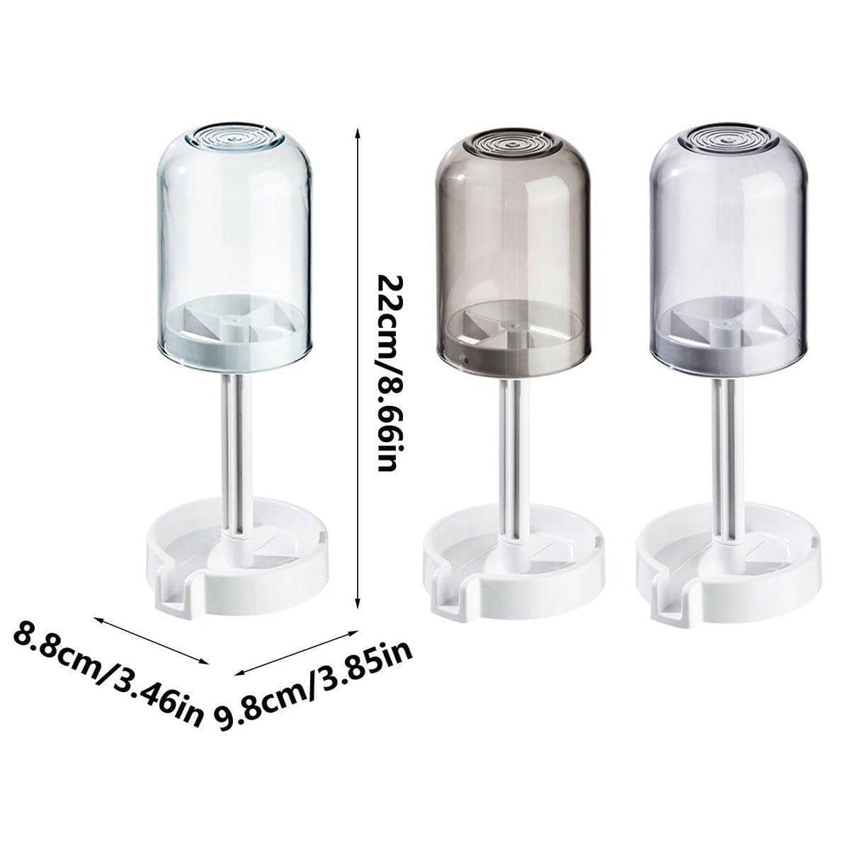 Dustproof Toothbrush Holder with Cover and Wash Cup - Purple - view 4