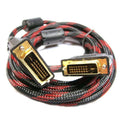 DVI-D Male to Male Braided Cable for Monitors and Projectors - 3 m - view 4