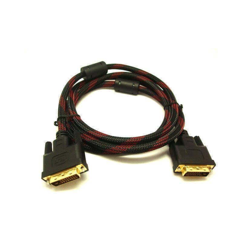 DVI-D Male to Male Braided Cable for Monitors and Projectors - 5 m - view 3
