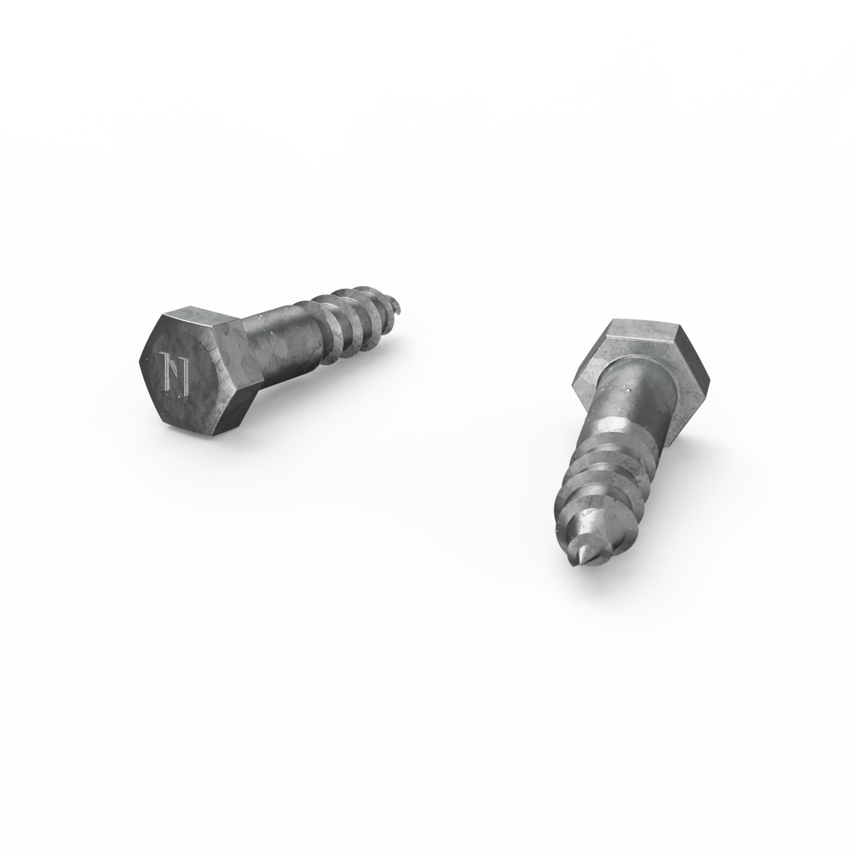 Zenith Hex Head Coach Screws M12 x 50mm Hot Dip Galvanised 12 Pack - SuperSaverAU - view 3