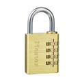 Master Lock 40mm Brass Finish Aluminium Combination Padlock