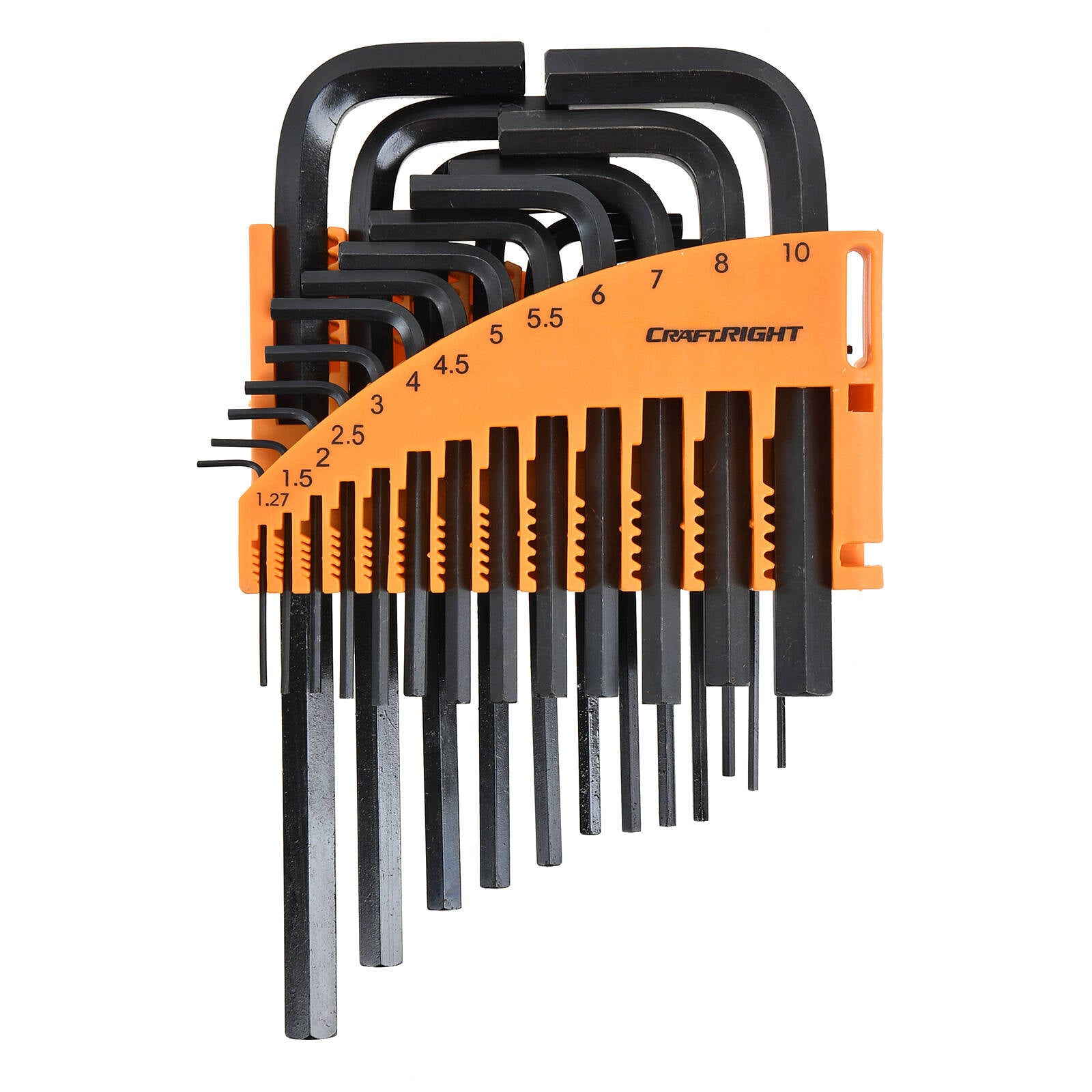 Craftright 25 Piece Hex Key Set Metric and Imperial 1.27mm to 10mm