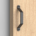 Rolltrak Barn Door Raised Handle - Black Matte - 32mm - Steel - Easy Install - SuperSaverAU - view 3