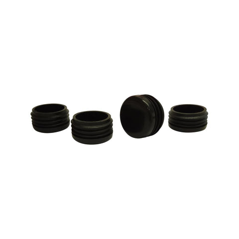 Surface Gard 32mm Black Round Plastic Internal Chair Tip 4 Pack - SuperSaverAU - view 1
