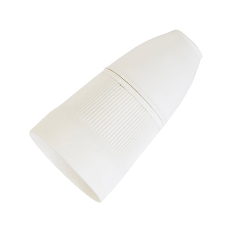 DETA White Suspension Lamp Holder B22 Bayonet Polyester 240V 6319B