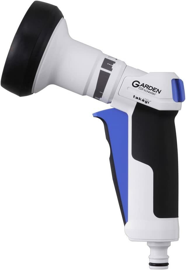 Takagi Premium Garden Nozzle - One-Click Locking Lever, Ultra-Fine Mist Spray, Rubberised Handle - GNZ103N11EX