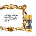 White Knight Super Gold Satin Spray Paint 300g Metallic Indoor Outdoor