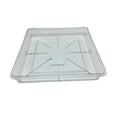 Eden Clear Porto Planter Square Saucer 330mm Polypropylene Lightweight - SuperSaverAU - view 1