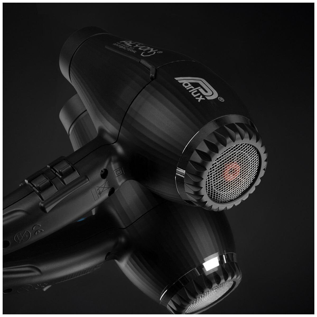 Parlux Alyon Air Ionizer Hair Dryer 2250W - Black - Antibacterial Silver Surfaces - 150127