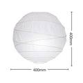Palla White Paper Shade 40cm Diameter Easy Fit Ceiling Lamp - SuperSaverAU - view 4
