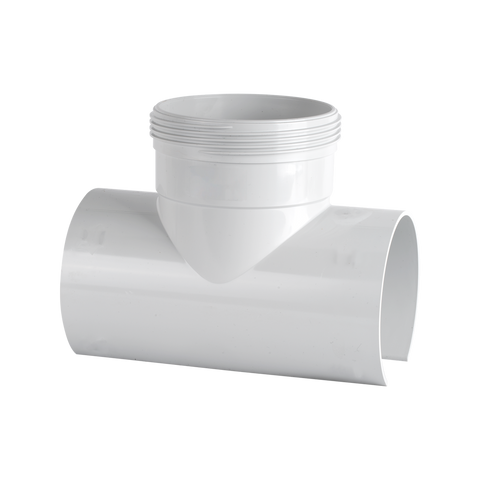 Holman 90mm PVC Stormwater Snap Tee - White - 1 Piece - SuperSaverAU - view 1