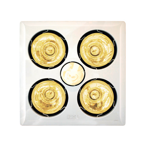 IXL Tastic Original 3-in-1 Bathroom Heat Fan Light 4 x 275W White 11303