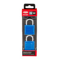 Lockwood 30mm Alloy Silicon Padlock - 2 Pack, Brass with Silicone Jacket