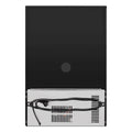 Husky 118L outdoor beverage fridge - black, lockable, anti-condensation glass door - ALFC1BLK840ELB