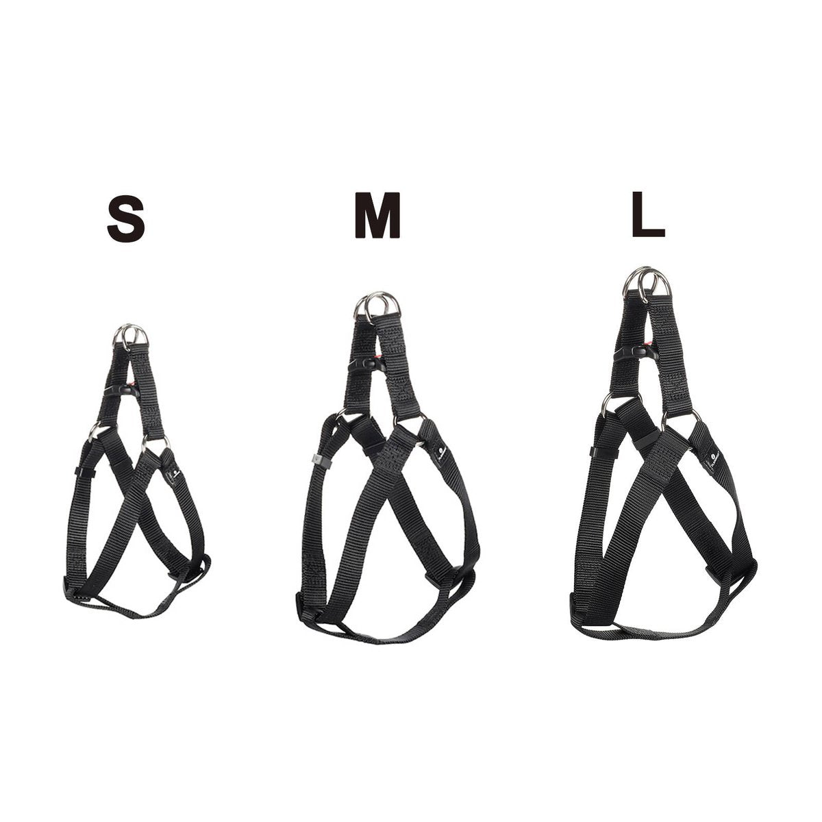 Flamingo Large Ziggi Dog Harness - Adjustable - Black - 40-70cm - Durable - SuperSaverAU - view 2