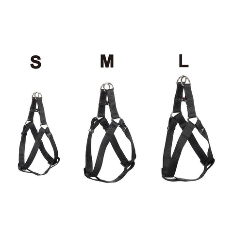 Flamingo Large Ziggi Dog Harness - Adjustable - Black - 40-70cm - Durable - SuperSaverAU - view 2