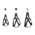 Flamingo Ziggi Large Black Step and Go Dog Harness, 40-70cm, Quick Release Buckle