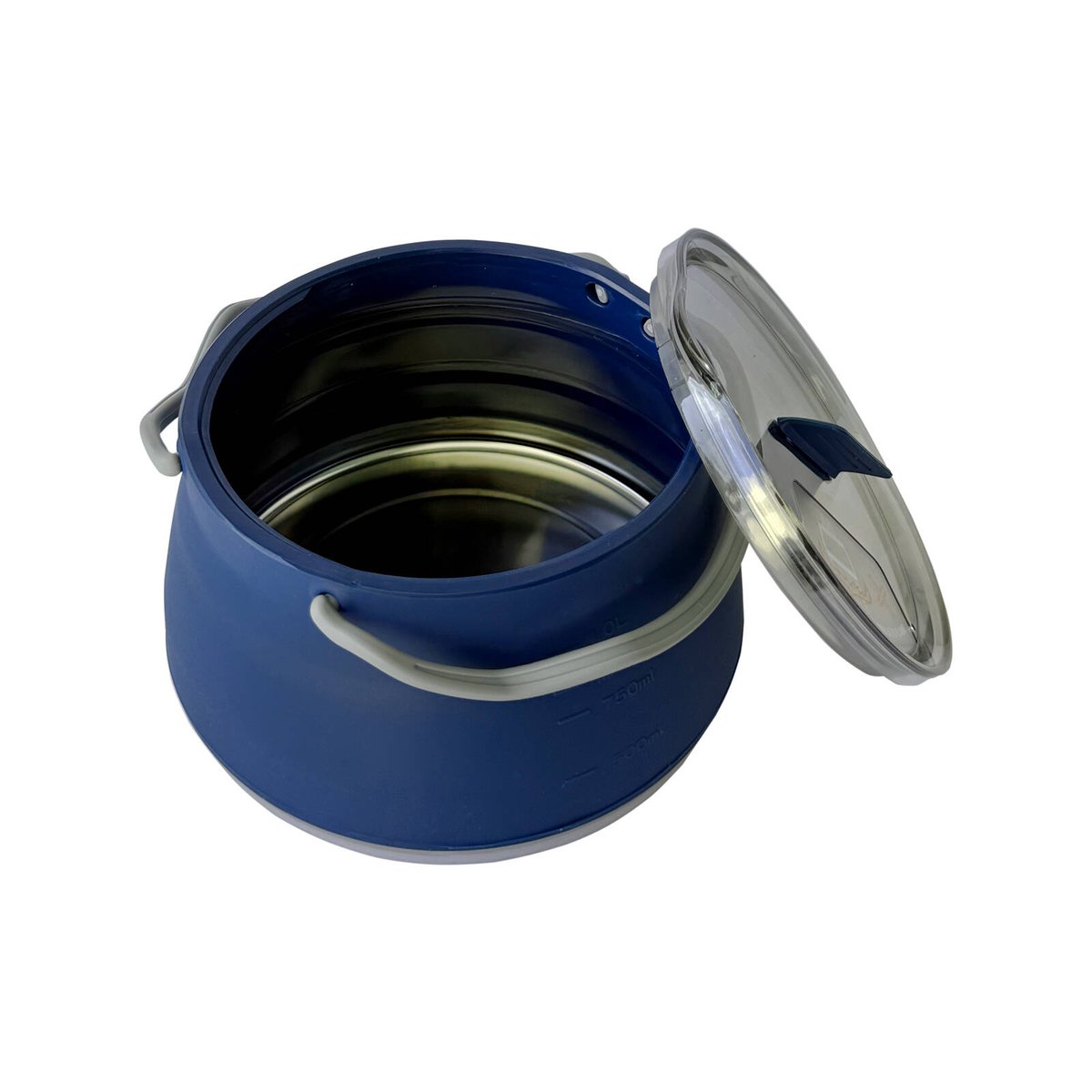 All Set Collapsible Kettle - 1L - Lightweight Portable - Food-Grade Silicone - SuperSaverAU - view 3