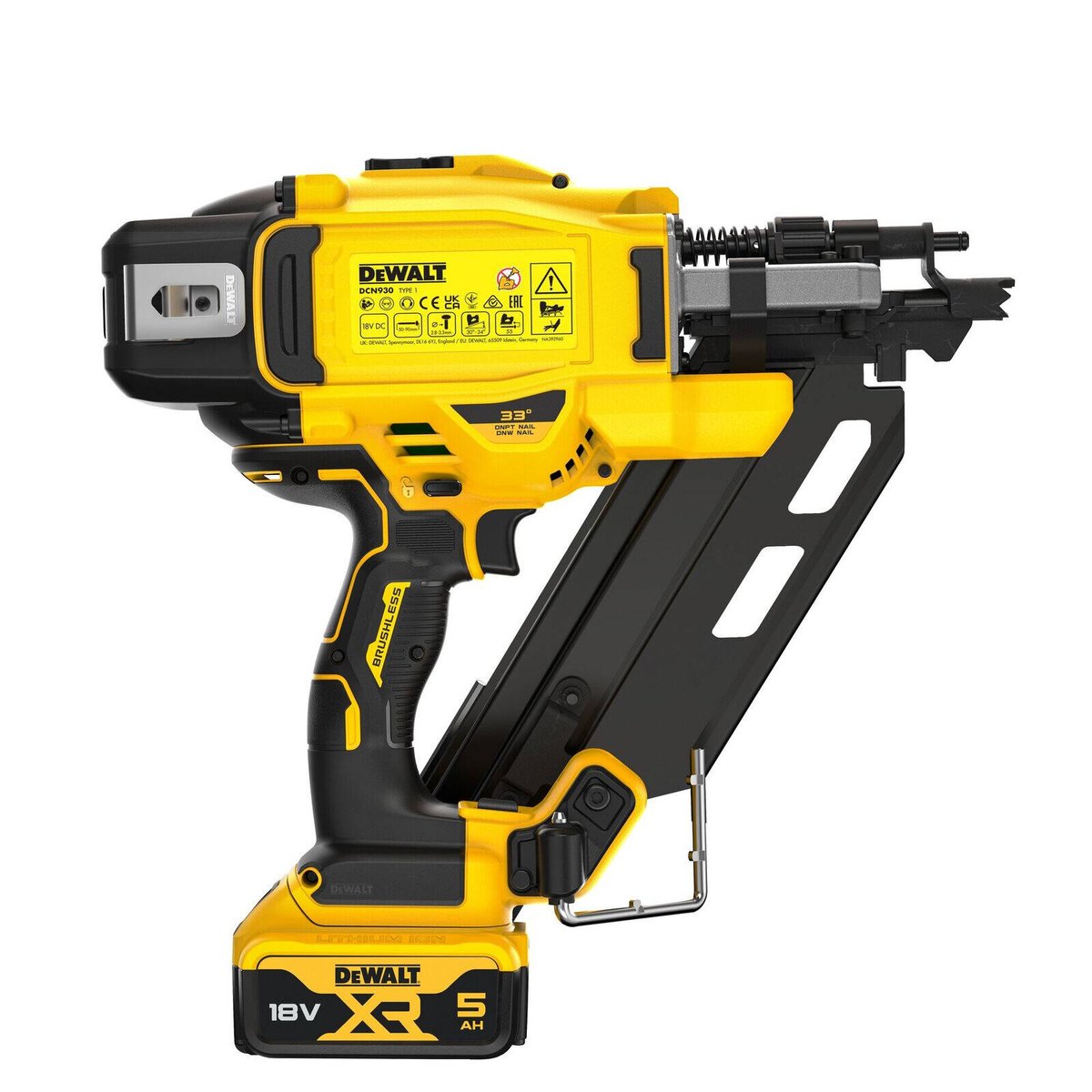 Dewalt 18V XR Framing Nailer Kit 90mm - 5.0Ah - Durable & Efficient
