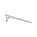 Flexi Storage 250mm White Single Slot Bracket Steel Durable Support - SuperSaverAU - view 1