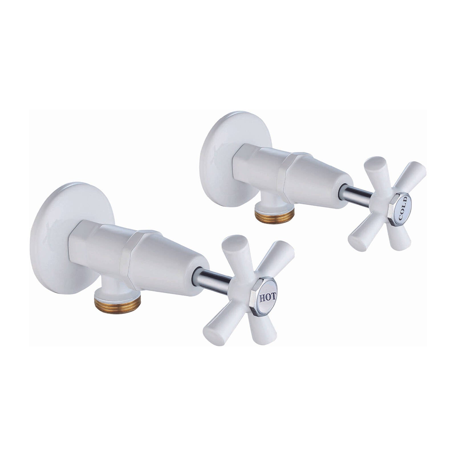 Shaw & Mason White Washing Machine Set - Brass