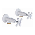 Shaw Mason Washing Machine Set - 150mm x 150mm x 70mm - White - Durable Brass - SuperSaverAU - view 1