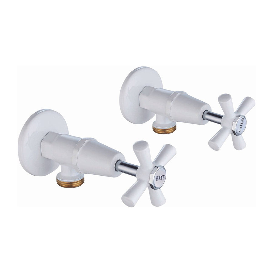 Shaw Mason Washing Machine Set - 150mm x 150mm x 70mm - White - Durable Brass - SuperSaverAU - view 1