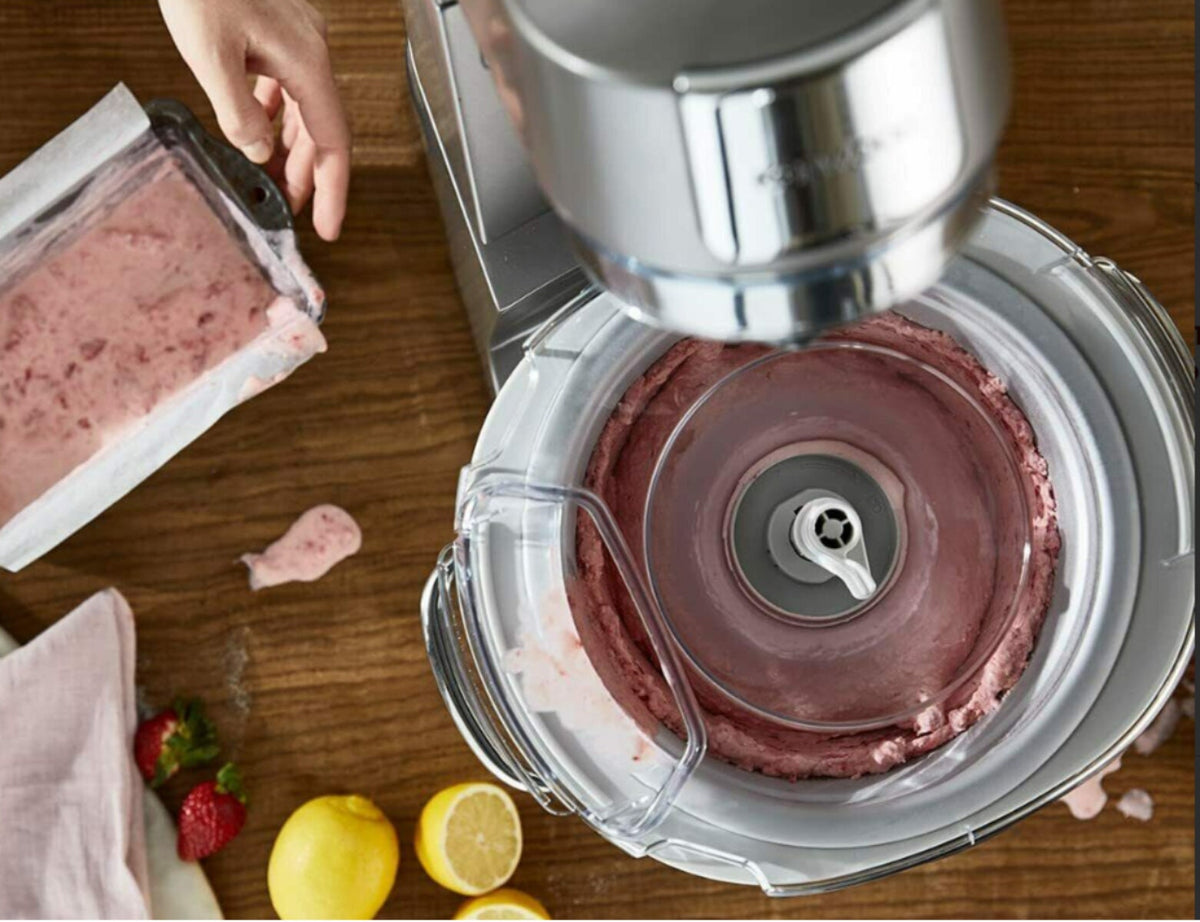 Kenwood Chef dessert maker attachment - 1L bowl, ice cream, sorbet and frozen yoghurt, white - KAX71000WH