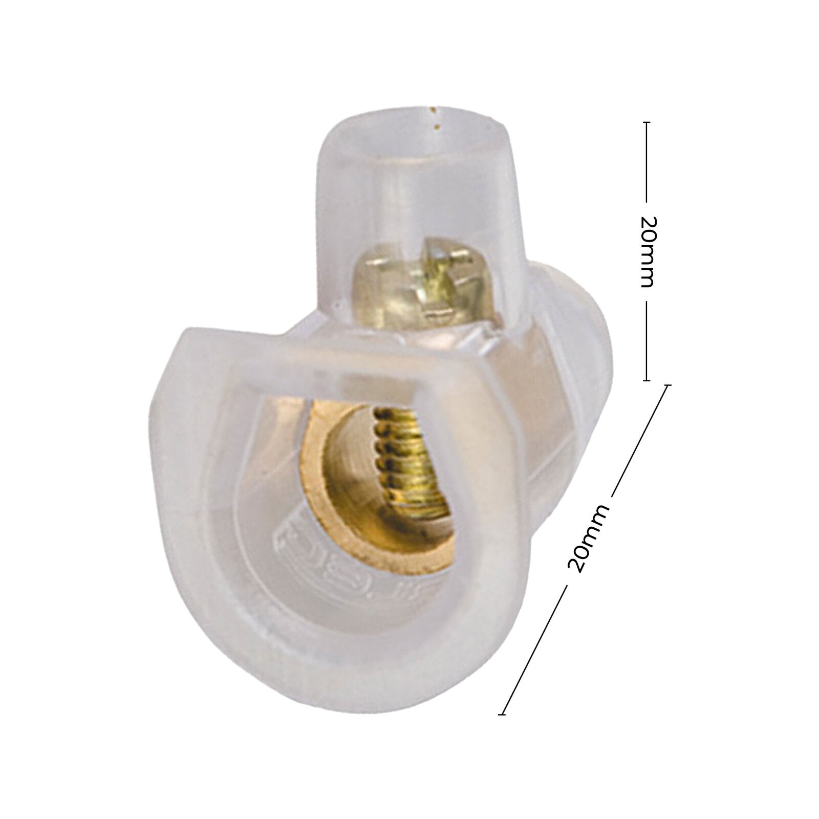 DETA 40A Screw Connector 8 Pack Brass & Polycarbonate Insulated 500V