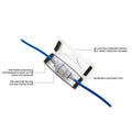 Ampfibian x2 Weatherproof Connector Protector - IP55 - Clear - 75mm x 62mm x 195mm - SuperSaverAU - view 3