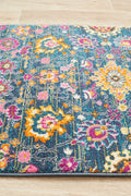 Rug Culture Babylon Medium Blue Runner Rug 300X80CM - Power Loomed Polypropylene - BLN-210-BLUE-300X80
