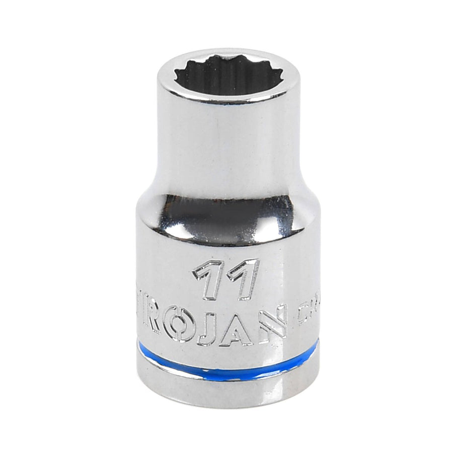 Trojan 11mm Socket 1/2" Drive - Chrome Vanadium - Durable - 12-Point Design - SuperSaverAU - view 1