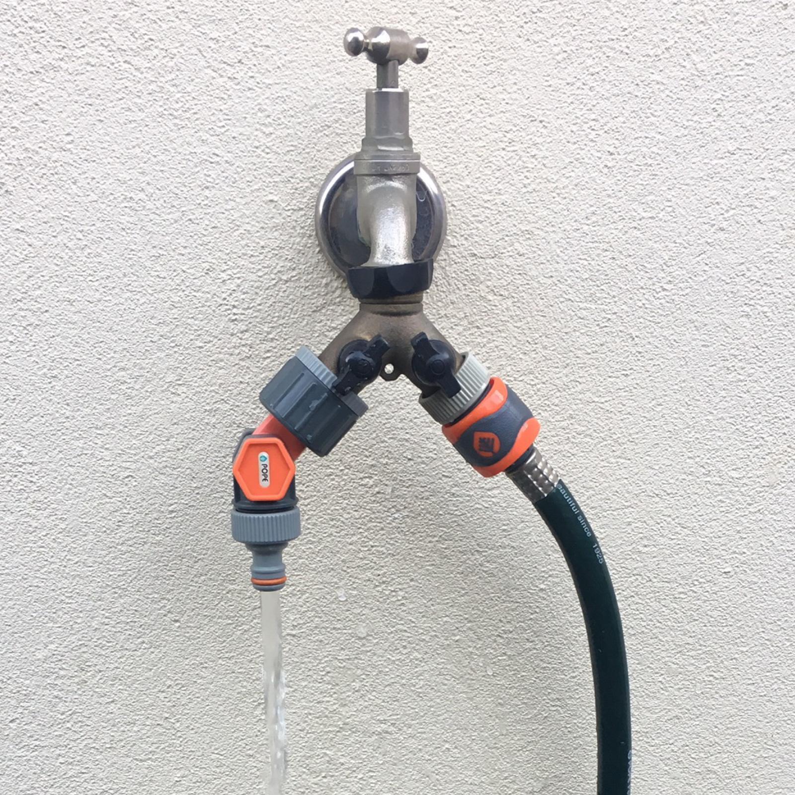 Pope 12mm Universal Swivel Tap Adaptor, Snap On ABS Plastic, Outdoor