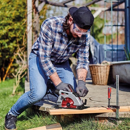 Ozito PXC Brushless Circular Saw - 18V - 184mm - Adjustable Depth - Red/Black
