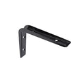 Carinya 125 x 150mm Black Powder Coated Steel Angle Bracket, 35kg, Wall Mount