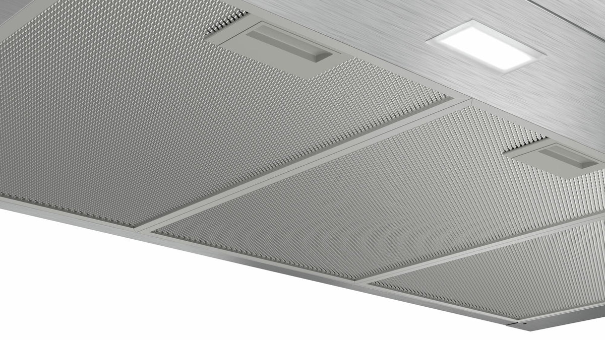 Bosch Series 2 90cm canopy rangehood - Stainless steel - 600m³/h, 3 power settings, push buttons - DWP96BC50A