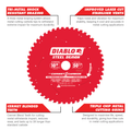 Diablo 254mm 50T Steel Demon Ferrous Metal Circular Saw Blade