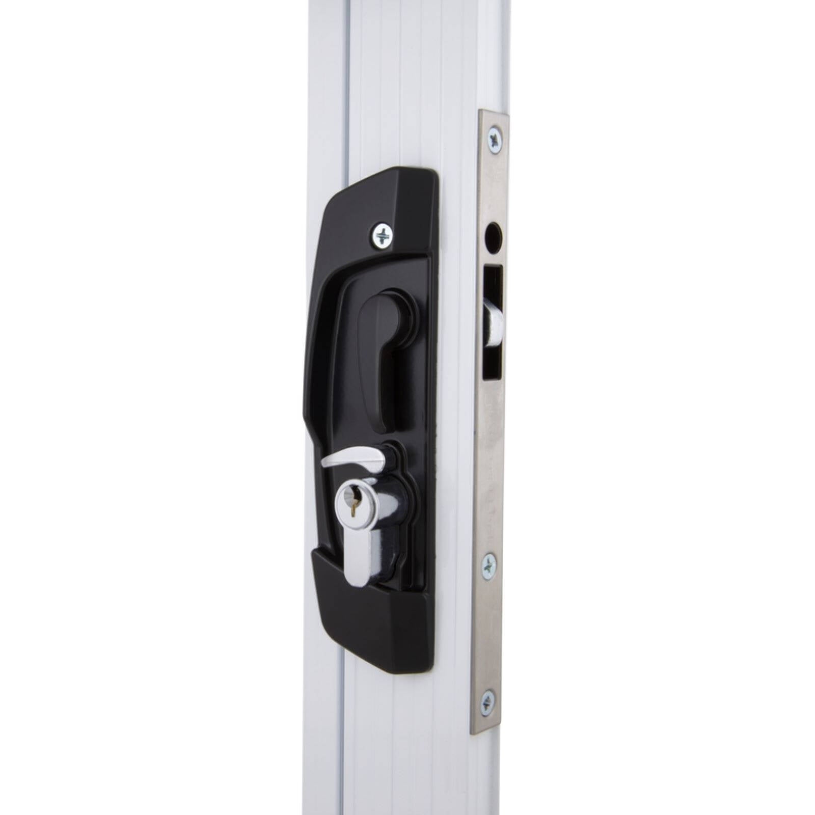 Gainsborough Austral Lock Sliding Door Security Deadlock, Black