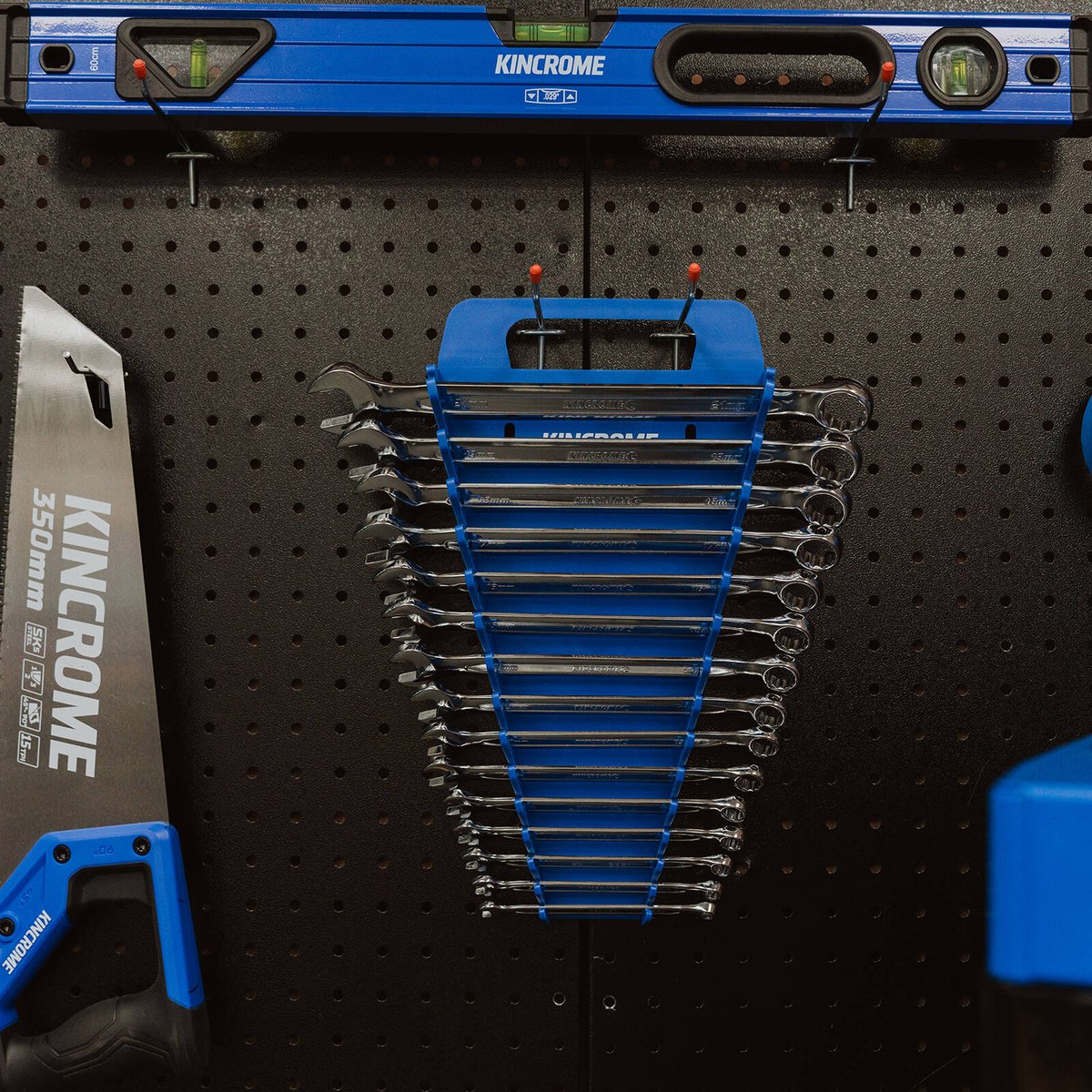Kincrome 15 Slots Spanner Rack - 182mm x 342mm x 50mm - Durable TPR Plastic - SuperSaverAU - view 5