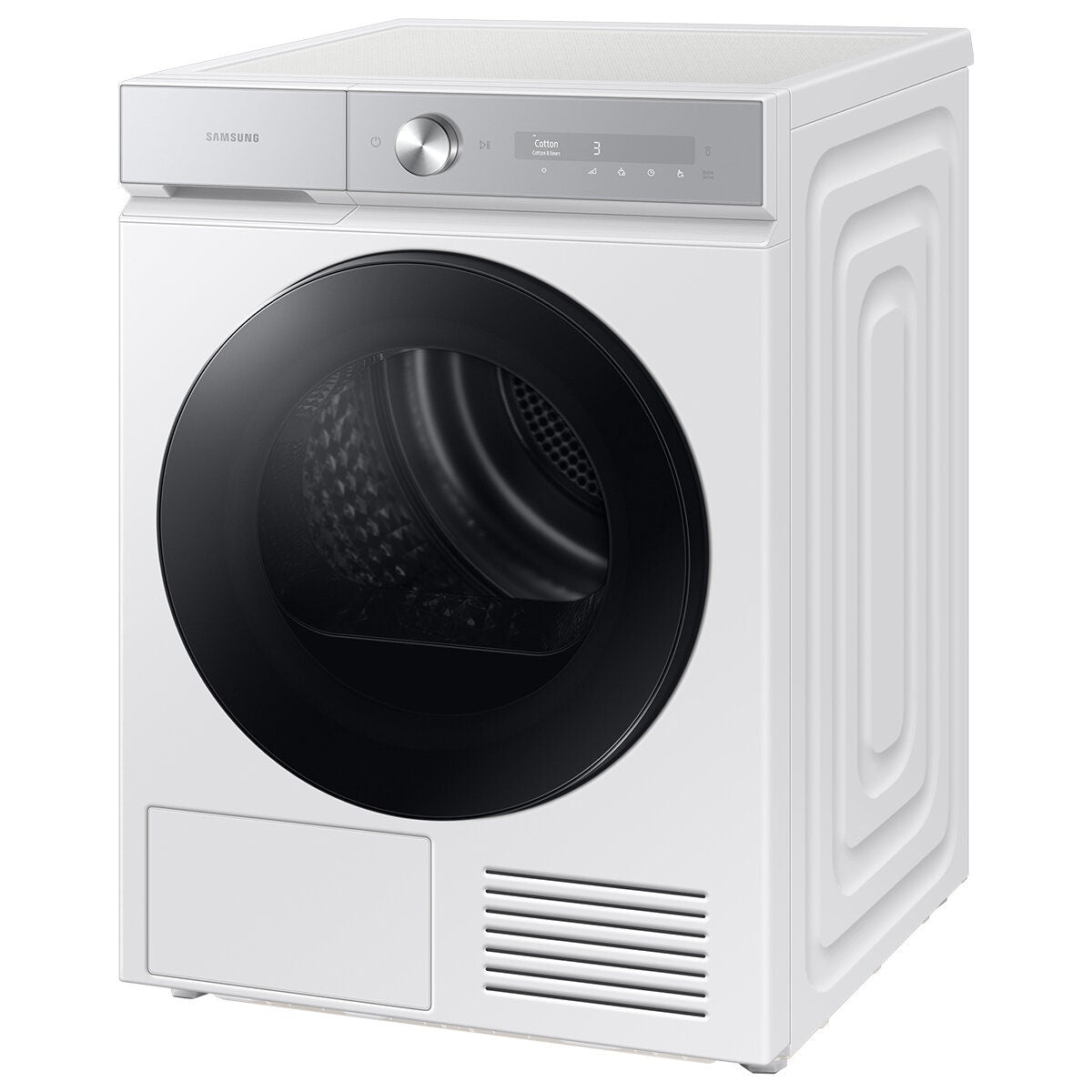 Samsung Bespoke AI 9kg Heat Pump Dryer - 9 Star Energy Rating - Wi-Fi Control - White - DV90BB9440GH