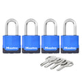 Master Lock 45mm Excell Covered Padlock 4 Pack Laminated Steel Boron-Carbide