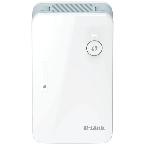 D-Link Eagle Pro AI AX1500 Mesh Range Extender - Wi-Fi 6, Signal Strength Indicator, Gigabit Port, White - E15