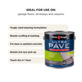 White Knight Ultra Pave Garage Floor Paint 4L Medium Grey - Heavy Duty - Durable Finish - SuperSaverAU - view 4