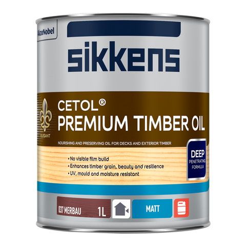 Sikkens Cetol Premium Timber Oil 1L Natural Merbau - Nourishing & Protecting - SuperSaverAU - view 1