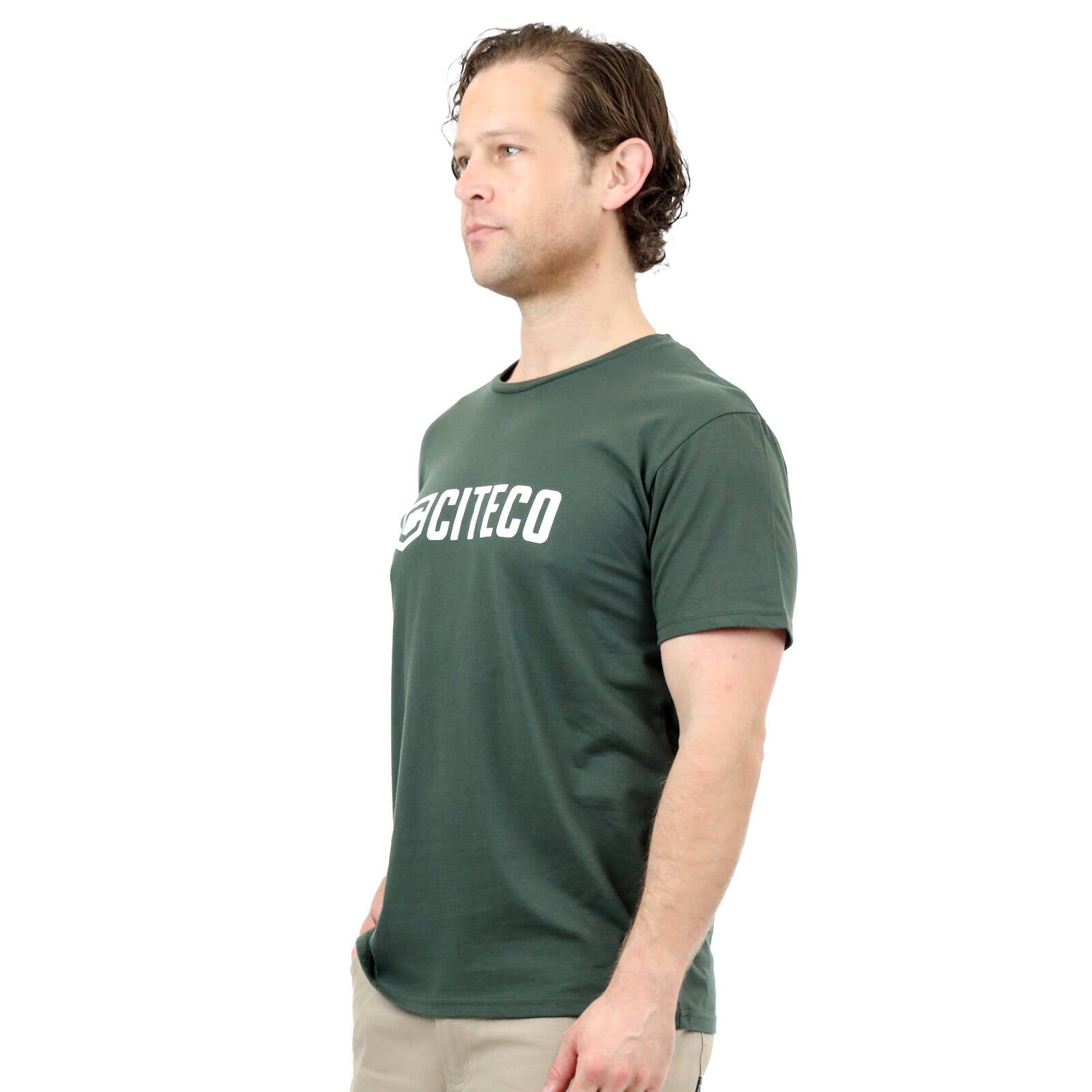 Citeco Men's Khaki Tee Cotton/Polyester - X-Large