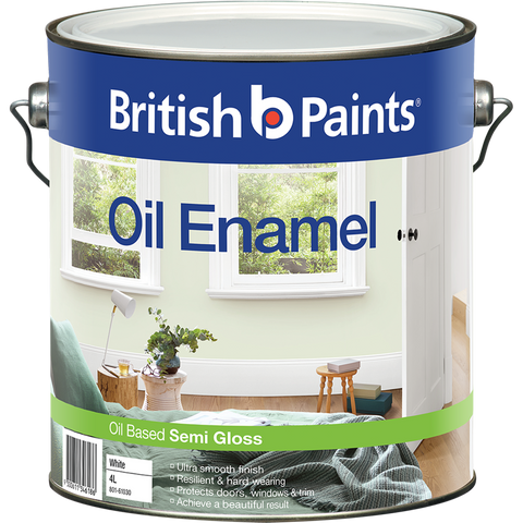 British Paints Enamel - 4L - Synthetic Polymer - Semi Gloss Finish - SuperSaverAU - view 1