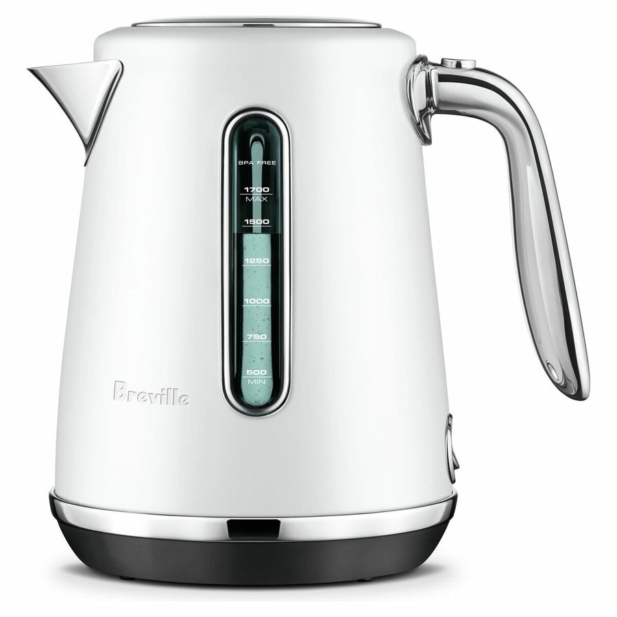 Breville the Soft Top Luxe Kettle 1.7L - Sea Salt White, Stainless Steel Handle, 2400W - BKE735SST