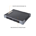 Tactix A4 Clipboard Organiser, Polypropylene and TPR, Document and Stationery Storage, Black and Grey