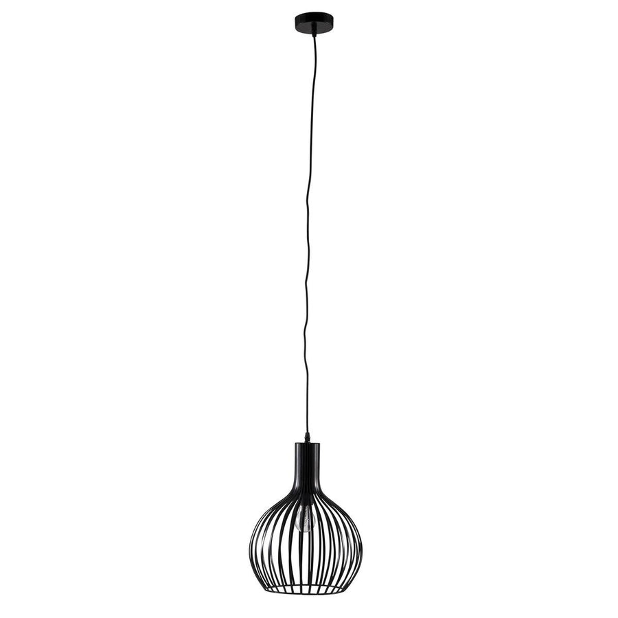 Brilliant Cabine Metal Pendant Light - 29.5cm - Black - Indoor Use - SuperSaverAU - view 1