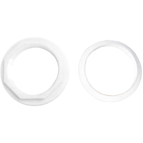 Kinetic Wedge Washer and Nut, White Polypropylene Cistern Seal